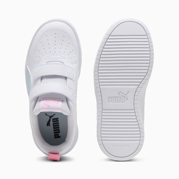 Tenis PUMA Rickie para niños, PUMA White-Sea Glass-Pinkscape, large-MEX