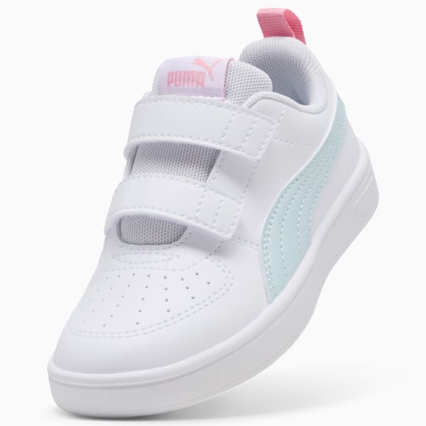 Tenis PUMA Rickie para niños, PUMA White-Sea Glass-Pinkscape, large-MEX