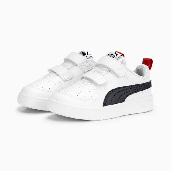 PUMA Rickie V Sneakers Baby, PUMA White-Peacoat-Burnt Red, large-MEX