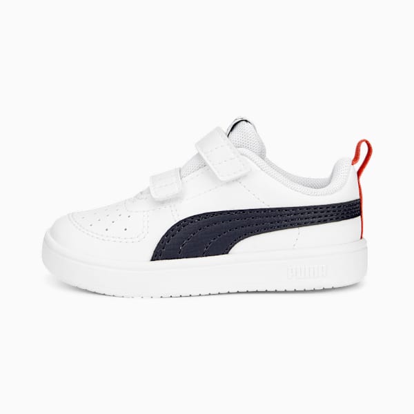 PUMA Rickie V Sneakers Baby, PUMA White-Peacoat-Burnt Red, large-MEX