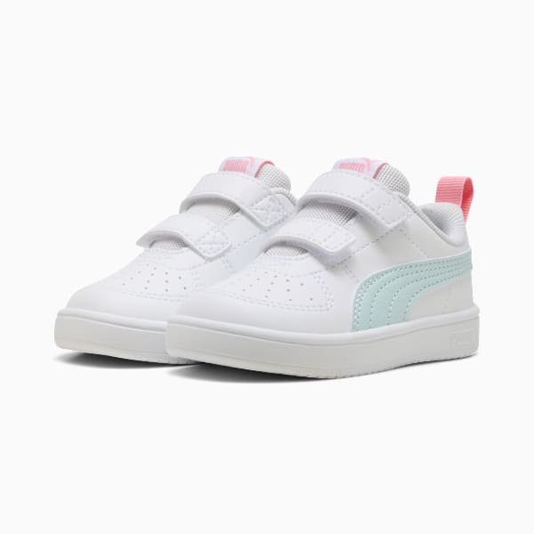 PUMA Rickie V Sneakers Baby, PUMA White-Sea Glass-Pinkscape, large-MEX