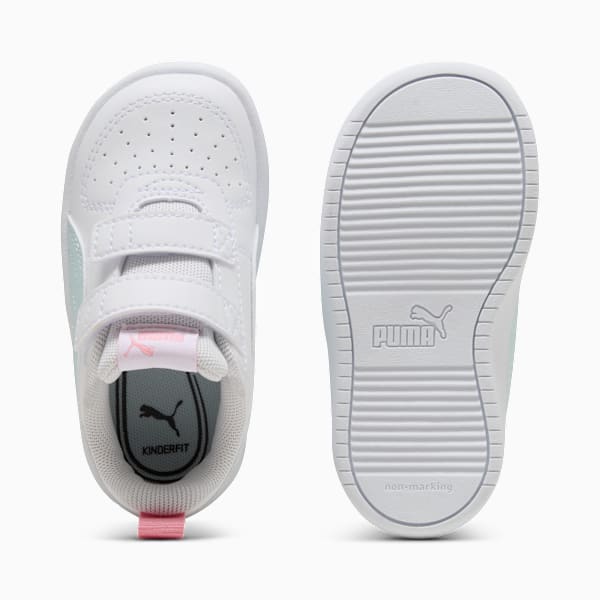 PUMA Rickie V Sneakers Baby, PUMA White-Sea Glass-Pinkscape, large-MEX