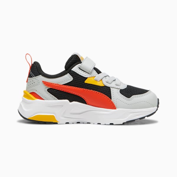 Trinity Lite Sneakers Kids, PUMA Black-Redmazing-Cool Light Gray-Tangerine, large-ZAF