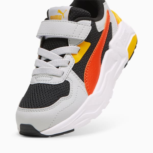 Trinity Lite Sneakers Kids, PUMA Black-Redmazing-Cool Light Gray-Tangerine, large-ZAF