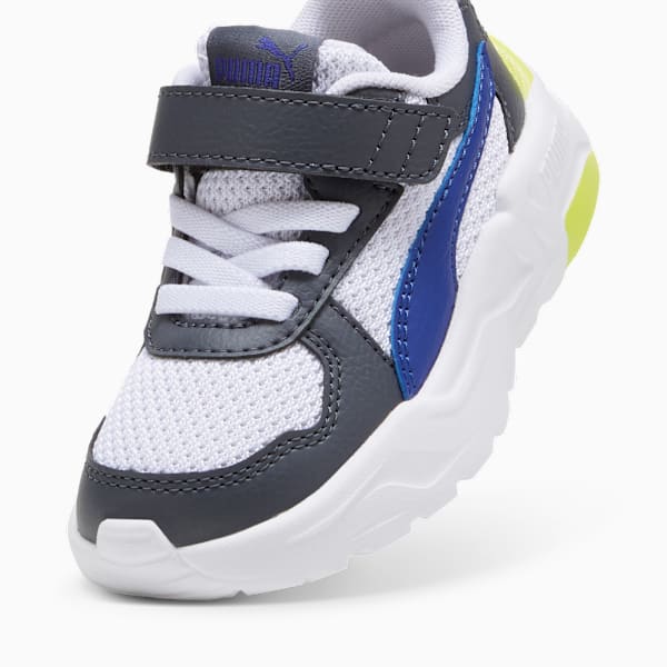 Trinity Lite Sneakers Babies, Lapis Lazuli-PUMA White-Galactic Gray-Lime Sheen, large-ZAF