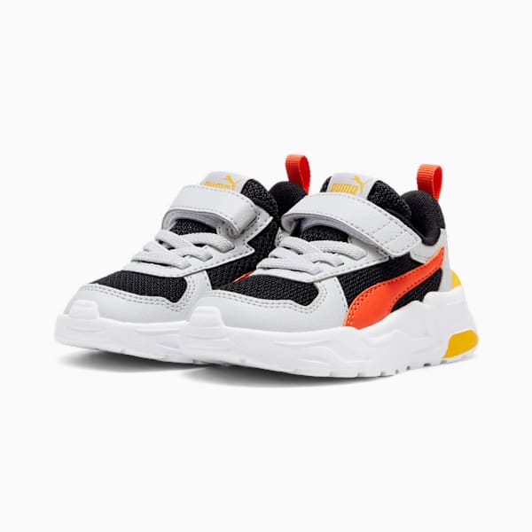 Trinity Lite Sneakers Babies, PUMA Black-Redmazing-Cool Light Gray-Tangerine, large-ZAF
