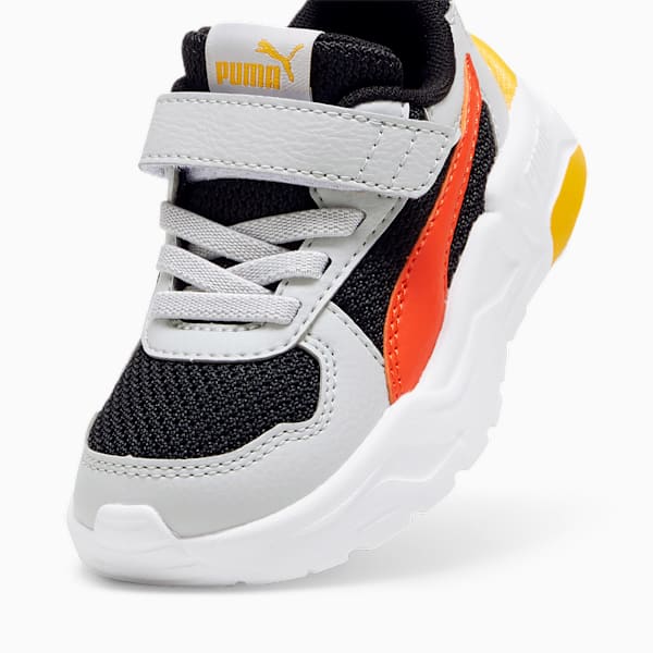 Trinity Lite Sneakers Babies, PUMA Black-Redmazing-Cool Light Gray-Tangerine, large-ZAF