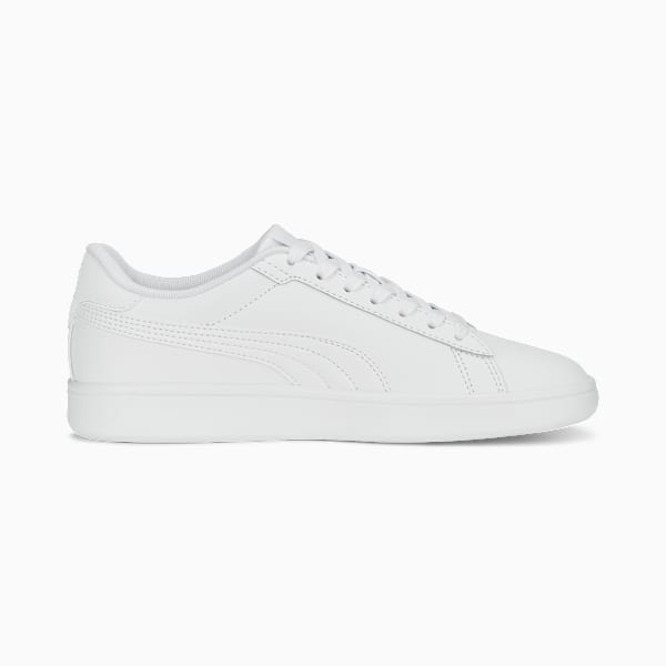 Tenis juveniles Smash 3.0, PUMA White-Cool Light Gray, large-MEX