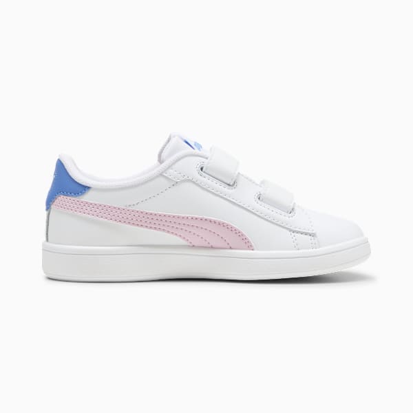 Tenis Smash 3.0 Leather V para niños, PUMA White-Grape Mist-Blue Skies, large-MEX