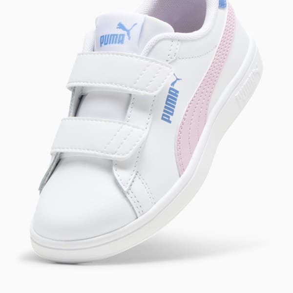 Tenis Smash 3.0 Leather V para niños, PUMA White-Grape Mist-Blue Skies, large-MEX