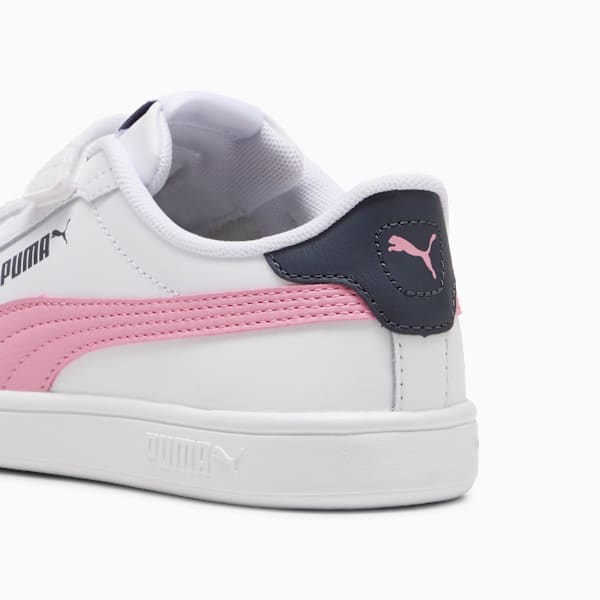 Tenis Smash 3.0 Leather V para niños, PUMA White-Mauved Out-Galactic Gray, large-MEX