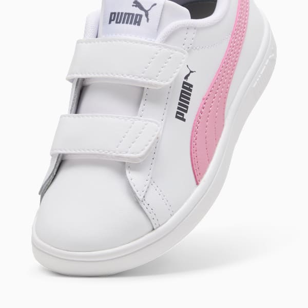 Tenis Smash 3.0 Leather V para niños, PUMA White-Mauved Out-Galactic Gray, large-MEX