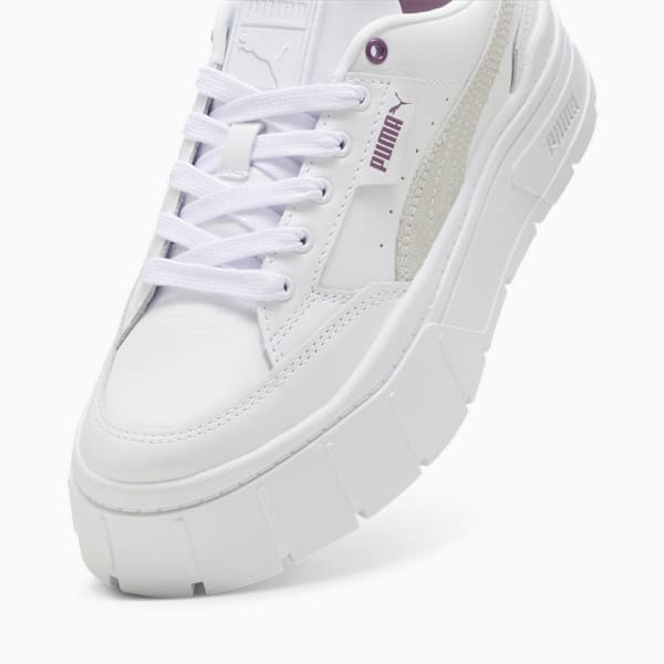 Zapatillas para mujer Mayze Stack, PUMA White-Crushed Berry, large-ARG