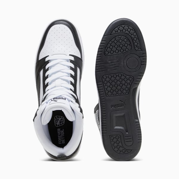 Tenis Rebound, PUMA White-PUMA Black-Shadow Gray-PUMA White, large-MEX