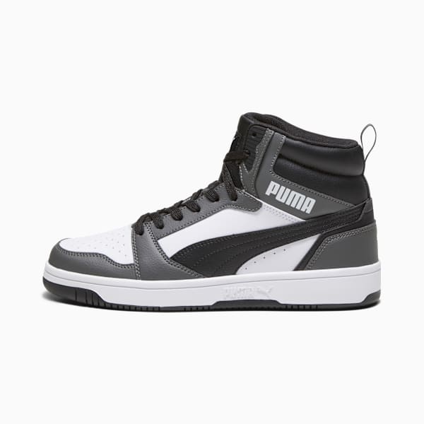 Tenis Rebound, PUMA White-PUMA Black-Shadow Gray, large-MEX