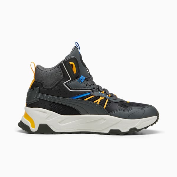 Trinity Mid Hybrid Men's Sneakers, PUMA Black-Shadow Gray-Tangerine-Hyperlink Blue, large-ZAF