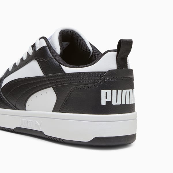 Tenis Rebound V6 Gamuza, PUMA White-PUMA Black-PUMA White, large-MEX
