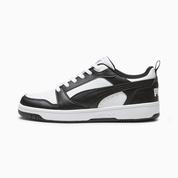 Tenis Rebound V6 Gamuza, PUMA White-PUMA Black-PUMA White, large-MEX