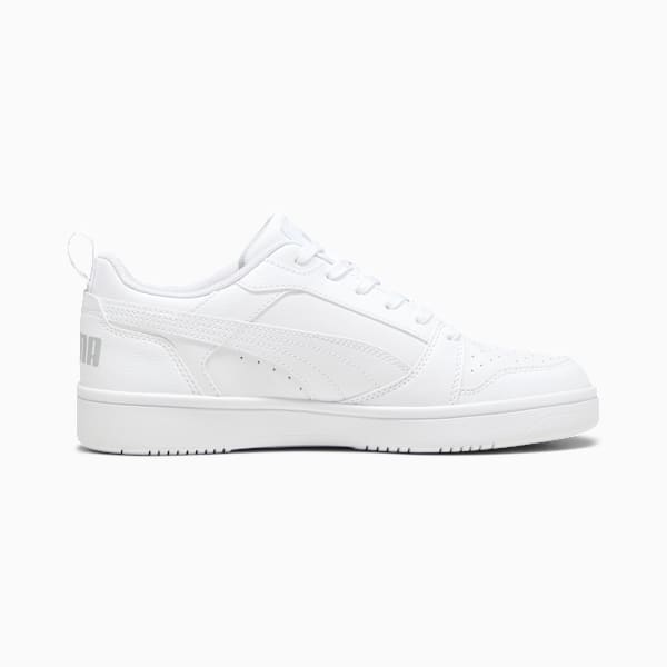Tenis Rebound V6 Gamuza, PUMA White-Cool Light Gray, large-MEX