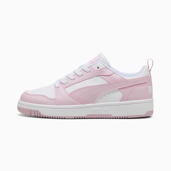 Tenis Rebound V6 Gamuza, PUMA White-Rose Mauve, large-MEX