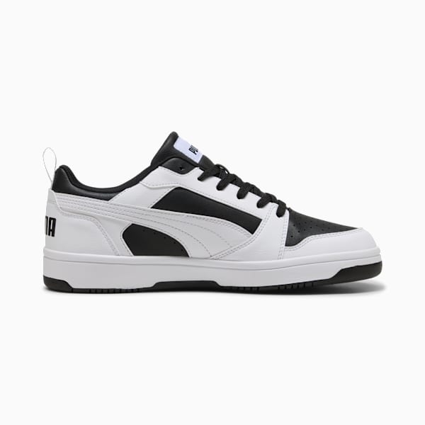 Rebound V6 Low Sneakers, PUMA Black-PUMA White, large-ZAF