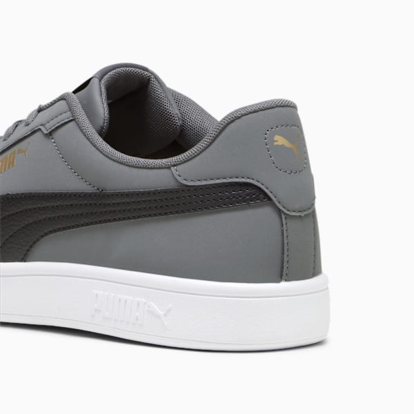 PUMA Smash 3.0 Buck Sneakers, Cool Dark Gray-PUMA Black-PUMA Gold-PUMA White, large-ZAF