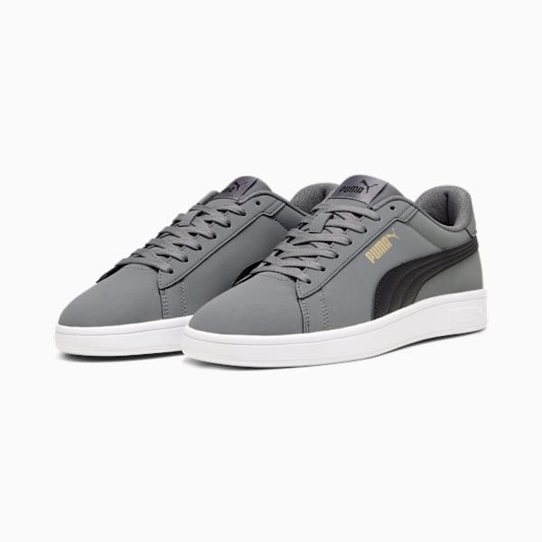 PUMA Smash 3.0 Buck Sneakers, Cool Dark Gray-PUMA Black-PUMA Gold-PUMA White, large-ZAF