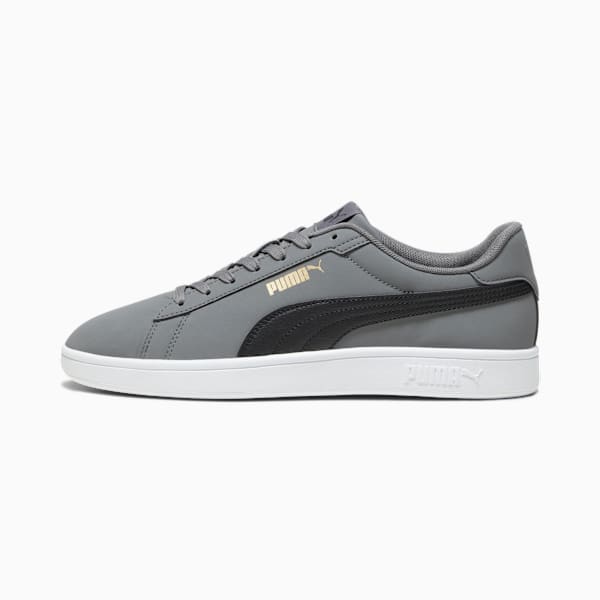 PUMA Smash 3.0 Buck Sneakers, Cool Dark Gray-PUMA Black-PUMA Gold-PUMA White, large-ZAF