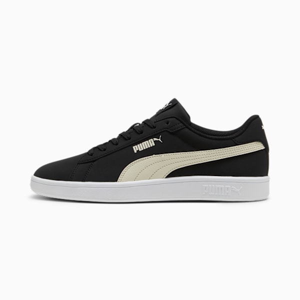 PUMA Smash 3.0 Buck Sneakers, PUMA Black-Alpine Snow-PUMA White, large-ZAF