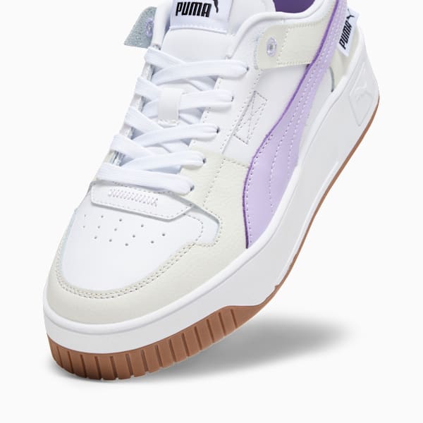 Carina Street VTG Women's Sneakers, PUMA White-Vivid Violet-Vapor Gray, large-ZAF