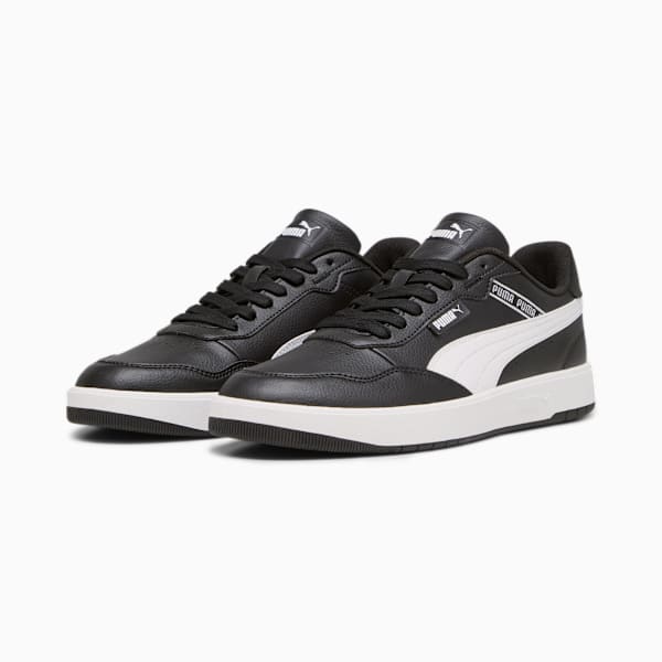 Court Ultra Lite Logo Sneakers, PUMA Black-PUMA White, large-ZAF