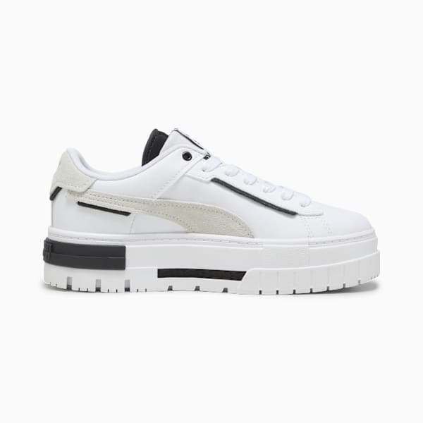 Mayze Crashed Women's Sneakers, PUMA White-PUMA Black, large-ZAF