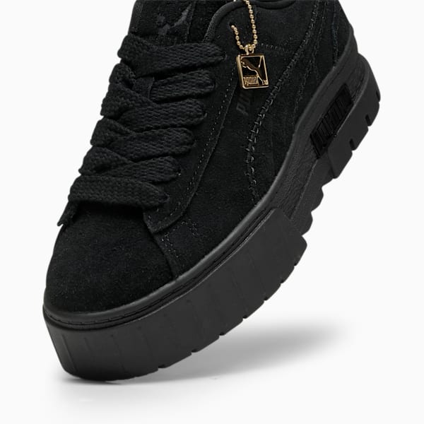 Mayze Reclaim Suede Women's Sneakers, PUMA Black, large-ZAF
