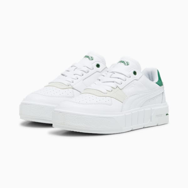 Cali Court Match Sneakers Women, PUMA White-Archive Green, large-ZAF