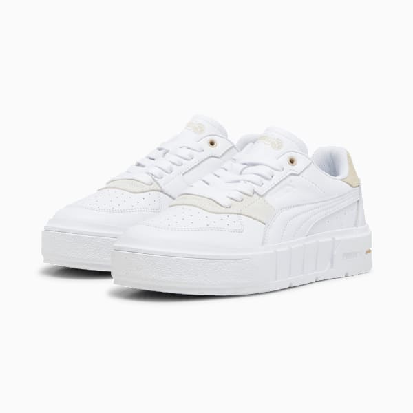 Tenis Cali Court Match para mujer, PUMA White-Granola, large-MEX