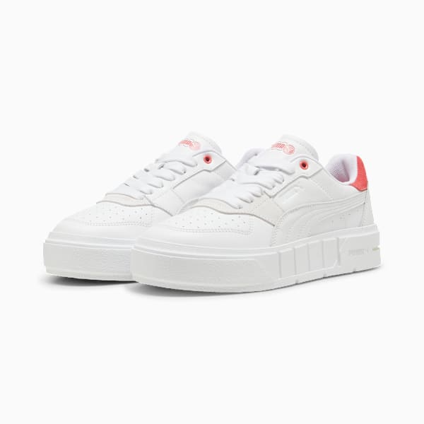 Tenis Cali Court Match para mujer, PUMA White-Tart Cherry, large-MEX