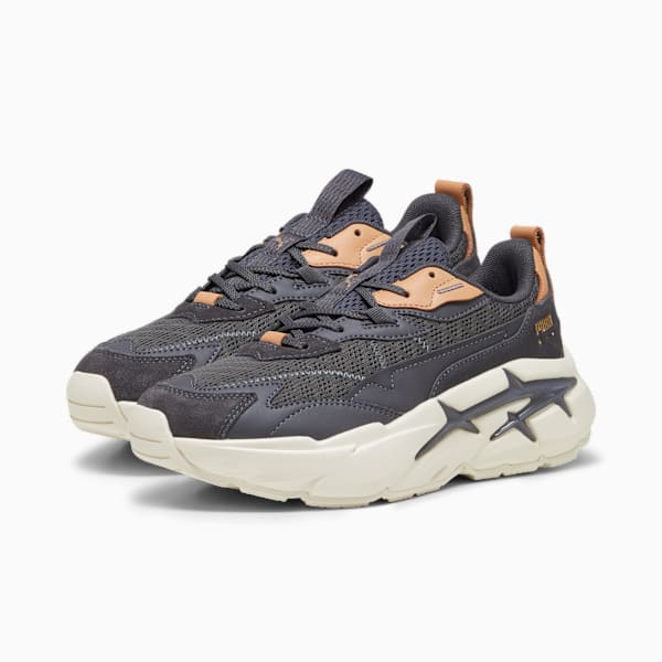 Spina NITRO PRM Women's Sneakers, Dark Coal-Alpine Snow, large-ZAF