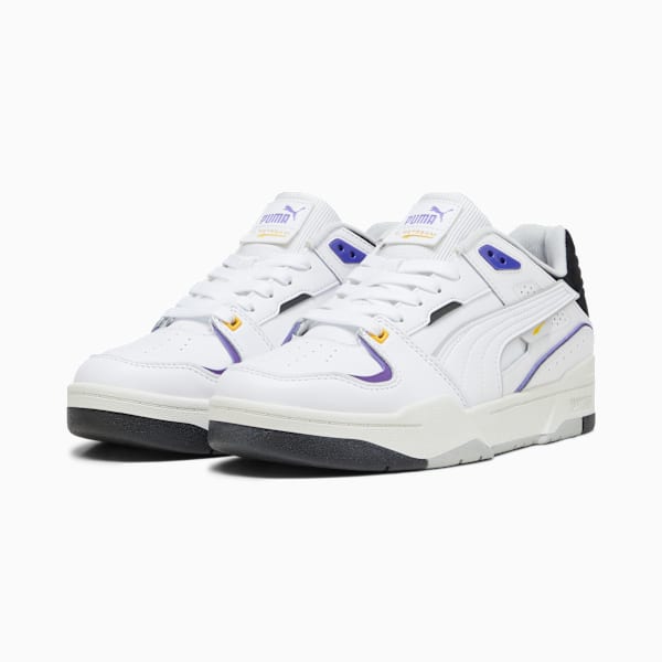 Slipstream Bball Sneakers, PUMA White-PUMA Black, large-ZAF