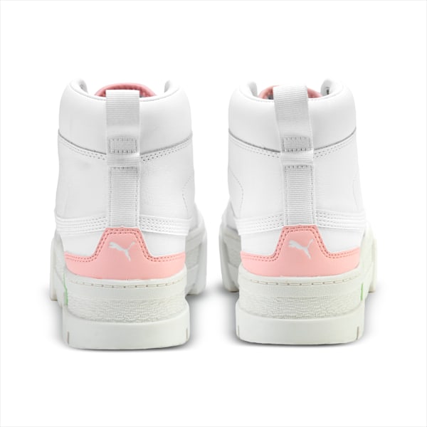 Zapatillas Mayze Binding para mujer, PUMA White-Rose Dust, large-ARG