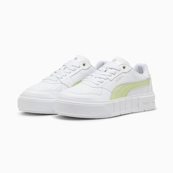 PUMA Cali Court Leather Women's Sneakers, PUMA White-Cool Cucumber, large-ZAF