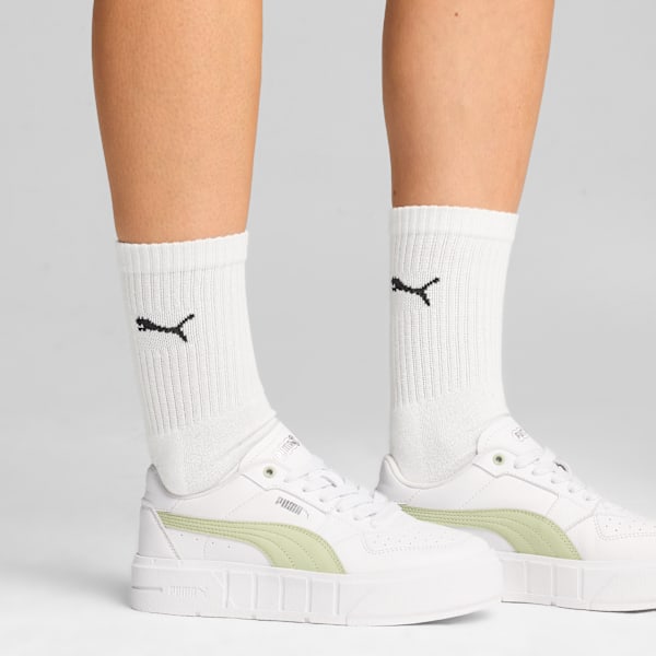 PUMA Cali Court Leather Women's Sneakers, PUMA White-Cool Cucumber, large-ZAF