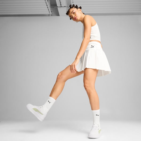 PUMA Cali Court Leather Women's Sneakers, PUMA White-Cool Cucumber, large-ZAF