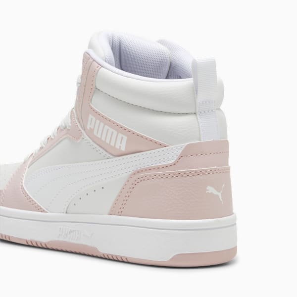Tenis Rebound V6 Mid para adolescentes, Mauve Mist-PUMA White, large-MEX