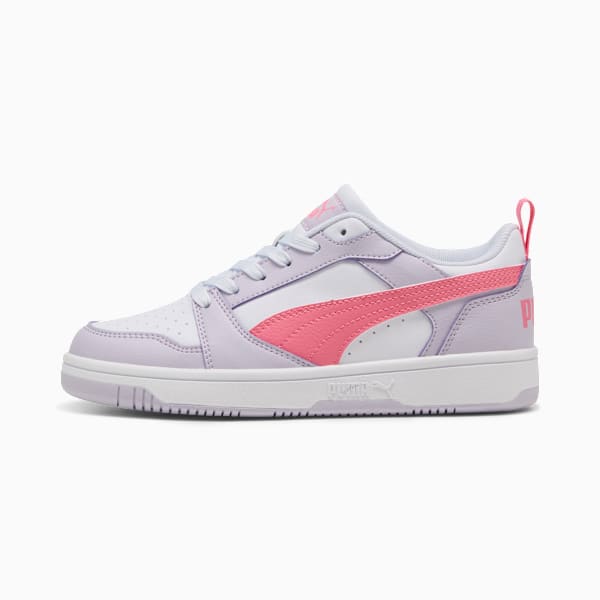 Rebound V6 Lo Youth Sneakers, Lilac Frost-Magic Rose-PUMA White, large-ZAF
