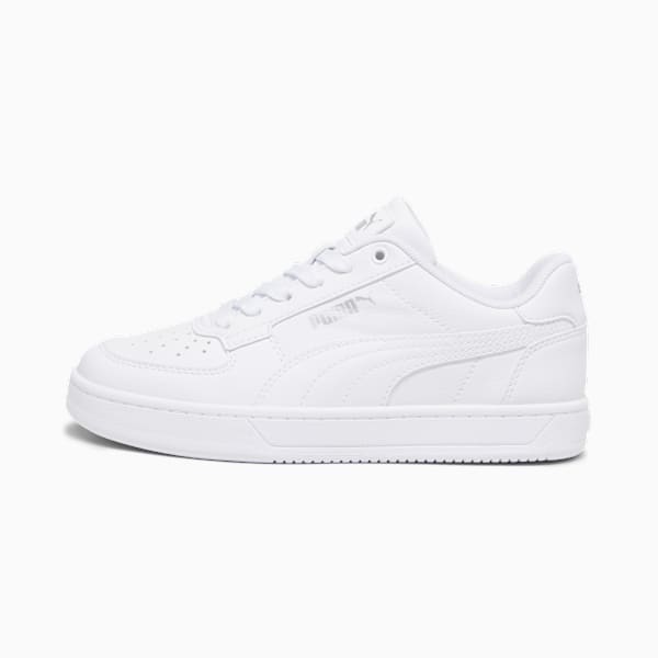 PUMA Caven 2.0 Youth Sneakers, PUMA White-PUMA Silver-PUMA Black, large-MEX