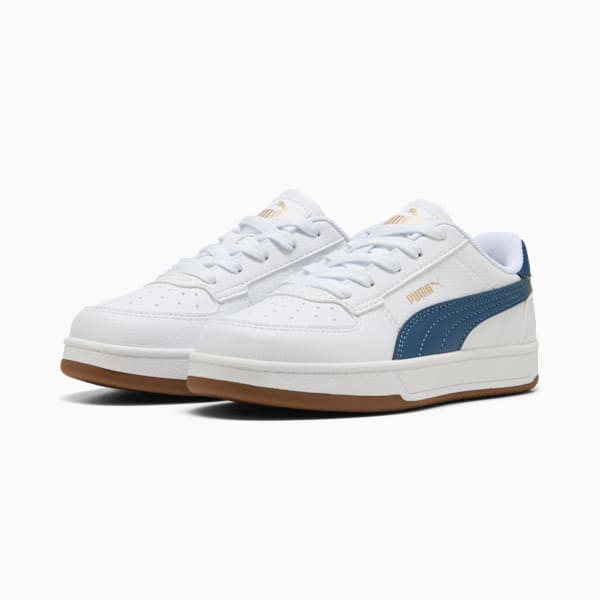 Puma Caven 2.0 Kids Sneakers, PUMA White-Dark Indigo-Gum, large-ZAF