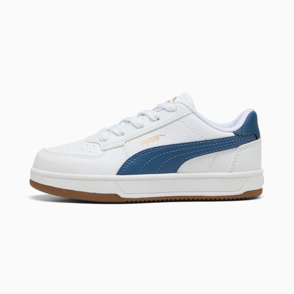 Puma Caven 2.0 Kids Sneakers, PUMA White-Dark Indigo-Gum, large-ZAF
