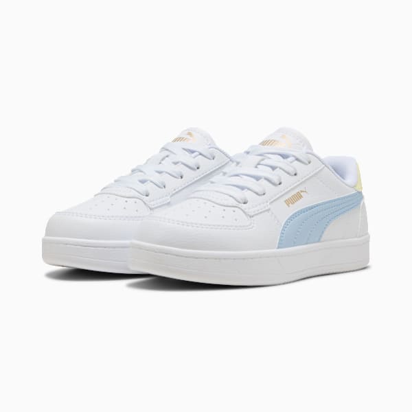 Puma Caven 2.0 Kids Sneakers, PUMA White-Haute Tropic-Gold Moon, large-ZAF