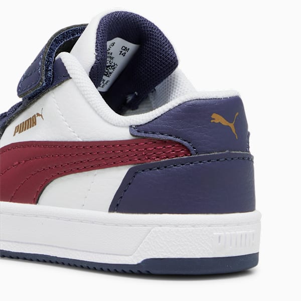Tenis PUMA Caven 2.0 para bebés, PUMA White-Dark Jasper-PUMA Navy-Gold, large-MEX