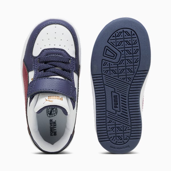 Tenis PUMA Caven 2.0 para bebés, PUMA White-Dark Jasper-PUMA Navy-Gold, large-MEX